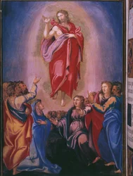 Ascension, from a facsimile of the Breviary of King Philip II of Spain, 1569